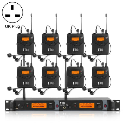 XTUGA IEM1200 เครื่องส่งสัญญาณไร้สาย 8 Bodypack Stage นักร้องชนิดใส่ในหูระบบ, Transmitter 8 Bodypack