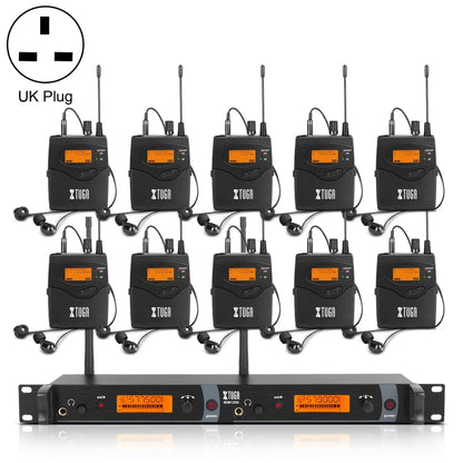 XTUGA IEM1200 เครื่องส่งสัญญาณไร้สาย 10 Bodypack Stage นักร้องชนิดใส่ในหูระบบ, Transmitter 10 Bodypack