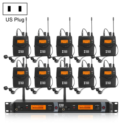 XTUGA IEM1200 เครื่องส่งสัญญาณไร้สาย 10 Bodypack Stage นักร้องชนิดใส่ในหูระบบ, Transmitter 10 Bodypack