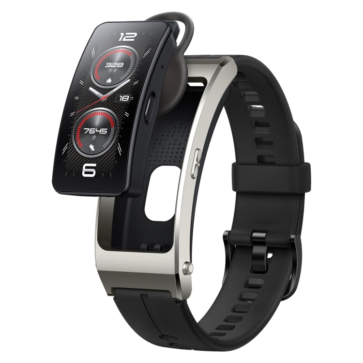 สร้อยข้อมือสมาร์ท Huawei TalkBand B7 ดั้งเดิม, หน้าจอ 1.53 นิ้ว, รองรับการโทรผ่าน Bluetooth / อัตราการเต้นของหัวใจ / ออกซิเจนในเลือด / การตรวจสอบการนอนหลับ