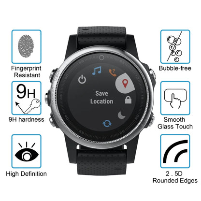 2 ชิ้น ENKAY Hat-Prince สำหรับ Garmin Fenix 5S ดูสมาร์ท 0.2 มิลลิเมตร 9H ความแข็งพื้นผิว 2.15D ฟิล์มกระจกนิรภัยป้องกันการระเบิด