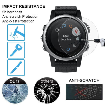 2 ชิ้น ENKAY Hat-Prince สำหรับ Garmin Fenix 5S ดูสมาร์ท 0.2 มิลลิเมตร 9H ความแข็งพื้นผิว 2.15D ฟิล์มกระจกนิรภัยป้องกันการระเบิด