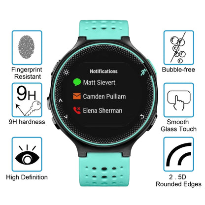 2 PCS ENKAY Hat-Prince สำหรับผู้เบิกทาง Garmin 235 Smart Watch 0.2mm 9H ความแข็งพื้นผิว 2.15D ฟิล์มกันรอยนิรภัยป้องกันการระเบิด