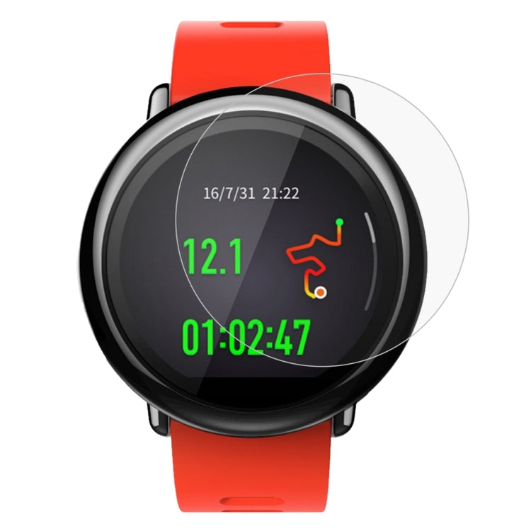 2 ชิ้น ENKAY Hat-Prince สำหรับ Xiaomi Huami AMAZFIT ดูสมาร์ท 0.2 มิลลิเมตร 9H ความแข็งพื้นผิว 2.15D ฟิล์มหน้าจอกระจกนิรภัยป้องกันการระเบิด