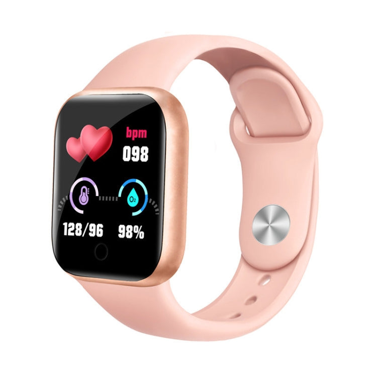 Y68 1.44 นิ้วสมาร์ทวอทช์รองรับอัตราการเต้นของหัวใจความดันโลหิตการตรวจสอบออกซิเจนในเลือด, Y68 Black, Y68 Pink, Y68 White
