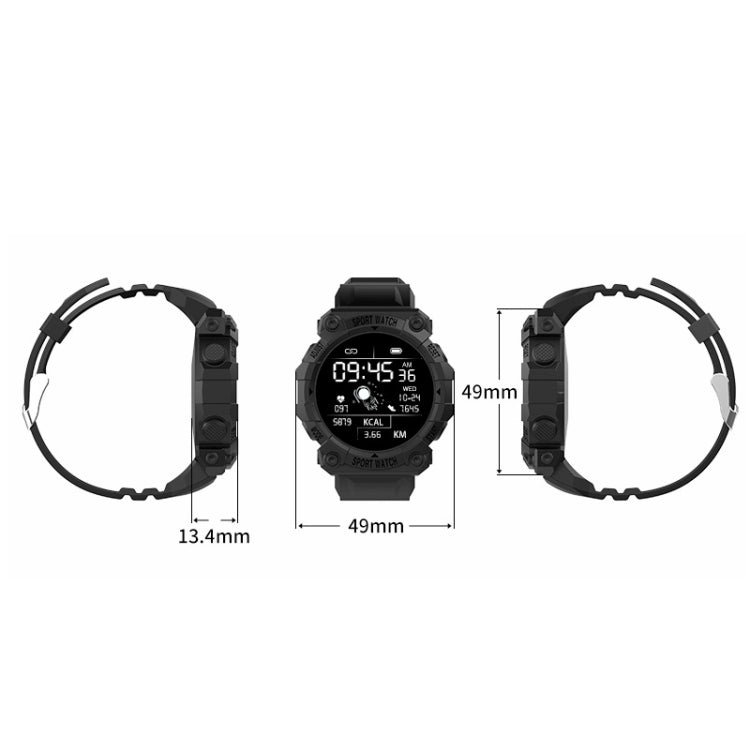 FD68S 1.44 นิ้วหน้าจอสี Roud Sport Smart Watch รองรับอัตราการเต้นของหัวใจ / โหมดมัลติสปอร์ต, FD68S