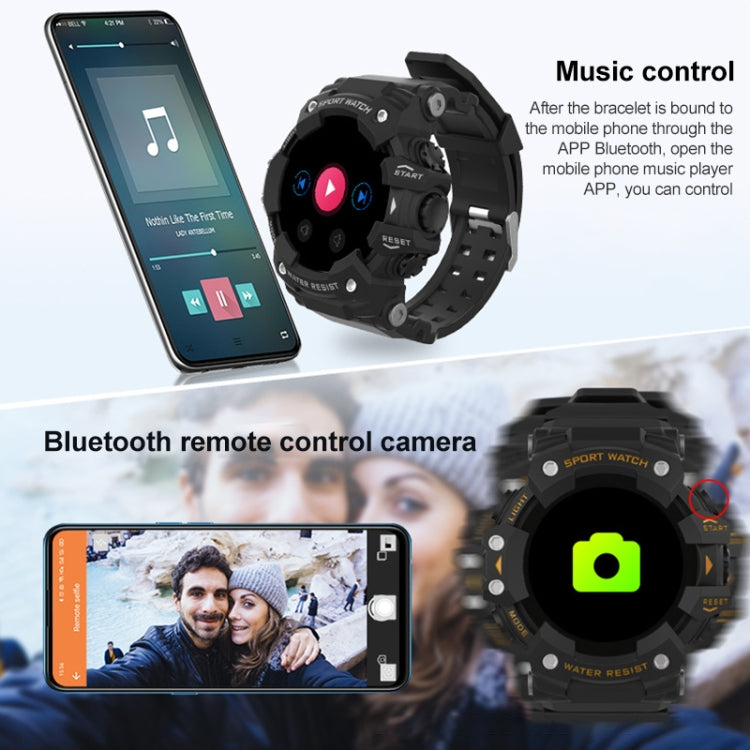 LC11 1.28 นิ้วหน้าจอ TFT กีฬากลางแจ้งดูสมาร์ท, IP68 กันน้ำรองรับอัตราการเต้นหัวใจและการตรวจสอบความดันโลหิต