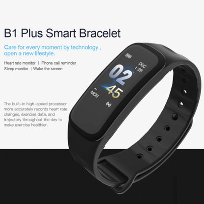 TLW B1 Plus Fitness Tracker 0.96 นิ้วหน้าจอสี Bluetooth 4.0 สายรัดข้อมือสร้อยข้อมือสมาร์ท, กันน้ำ IP67, รองรับโหมดกีฬา / เครื่องวัดอัตราการเต้นของหัวใจ / การตรวจสอบการนอนหลับ / การแจ้งเตือนข้อมูล, B1 Black, B1 Blue, B1 Red