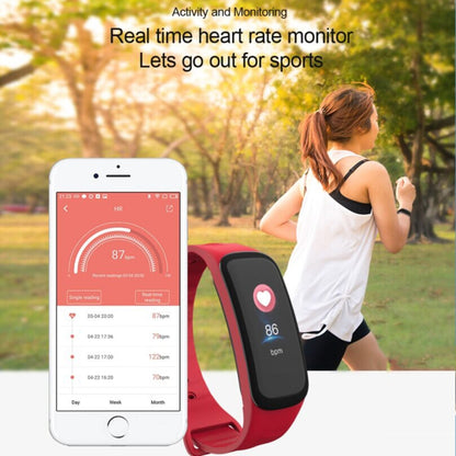 TLW B1 Plus Fitness Tracker 0.96 นิ้วหน้าจอสี Bluetooth 4.0 สายรัดข้อมือสร้อยข้อมือสมาร์ท, กันน้ำ IP67, รองรับโหมดกีฬา / เครื่องวัดอัตราการเต้นของหัวใจ / การตรวจสอบการนอนหลับ / การแจ้งเตือนข้อมูล, B1 Black, B1 Blue, B1 Red