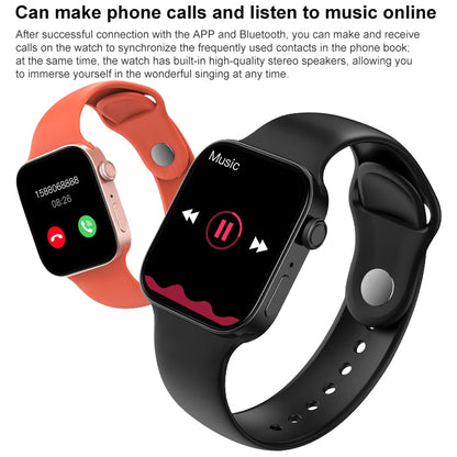 T500+MAX 1.69 นิ้ว HD สายรัดข้อมืออัจฉริยะรองรับการโทรผ่าน Bluetooth / การตรวจสอบอัตราการเต้นของหัวใจ