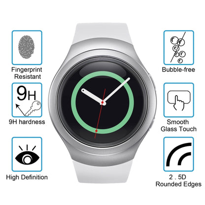 2 ชิ้น ENKAY Hat-Prince สำหรับ Samsung Gear S2 ดูสมาร์ท 0.2 มิลลิเมตร 9H ความแข็งพื้นผิว 2.15D ฟิล์มกระจกนิรภัยป้องกันการระเบิด