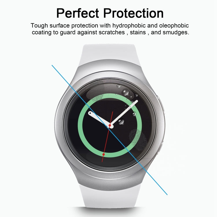 2 ชิ้น ENKAY Hat-Prince สำหรับ Samsung Gear S2 ดูสมาร์ท 0.2 มิลลิเมตร 9H ความแข็งพื้นผิว 2.15D ฟิล์มกระจกนิรภัยป้องกันการระเบิด