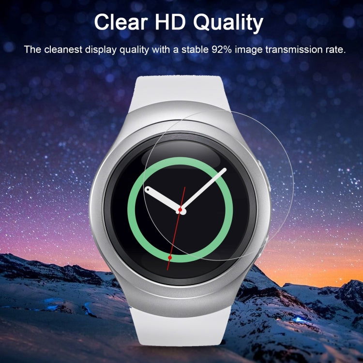 2 ชิ้น ENKAY Hat-Prince สำหรับ Samsung Gear S2 ดูสมาร์ท 0.2 มิลลิเมตร 9H ความแข็งพื้นผิว 2.15D ฟิล์มกระจกนิรภัยป้องกันการระเบิด