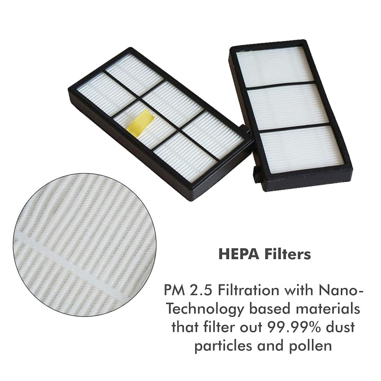 4 PCS Universal เปลี่ยนเครื่องดูดฝุ่นหุ่นยนต์ HEPA Filter สำหรับ irobot 870/800/880/960/980