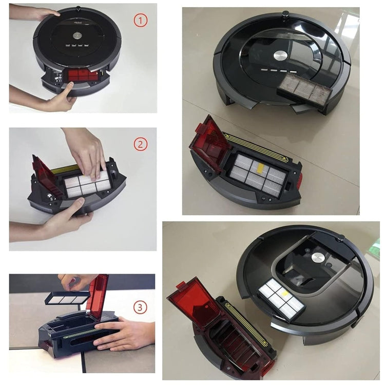 4 PCS Universal เปลี่ยนเครื่องดูดฝุ่นหุ่นยนต์ HEPA Filter สำหรับ irobot 870/800/880/960/980