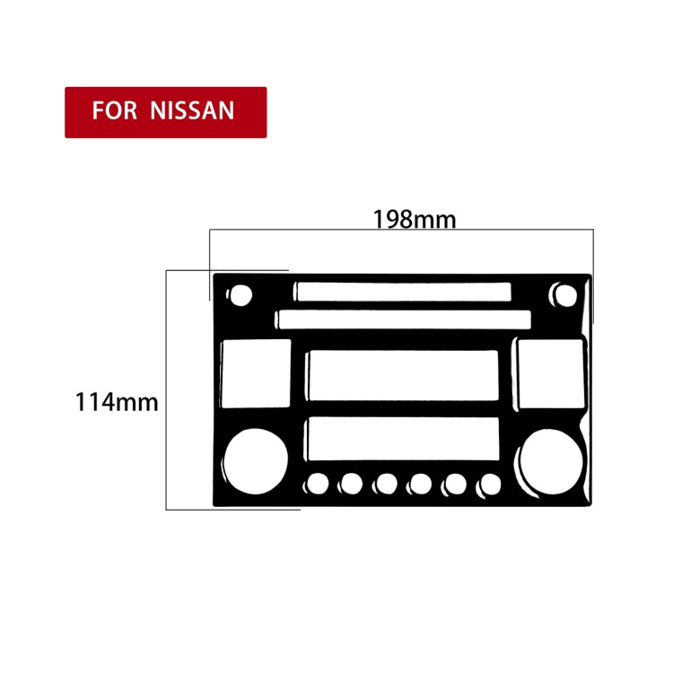 สำหรับ Nissan 350Z 2003-2009 รถ CD การเล่นวิทยุแผงสติกเกอร์ตกแต่ง,ซ้ายและขวา Universal, Car CD Radio Playback Panel