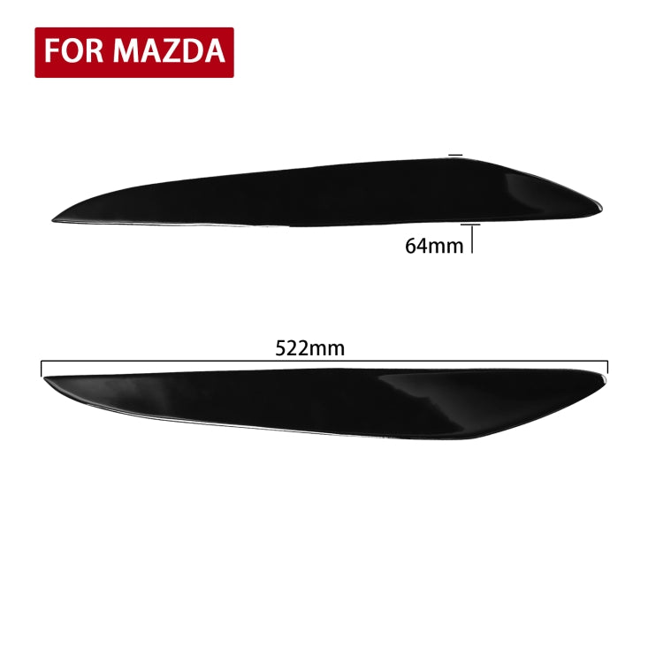 คิ้ว ABS สำหรับรถยนต์ Mazda 3 2010-2013, For Mazda 3 2010-2013