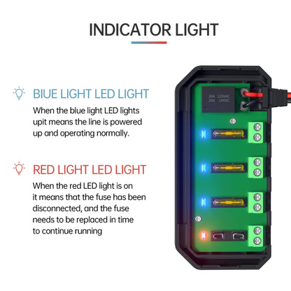 CS-1785A1 รถจักรยานยนต์ / รถ กล่องฟิวส์สายไฟรีเลย์ด่วน, CS-1785A1 12V