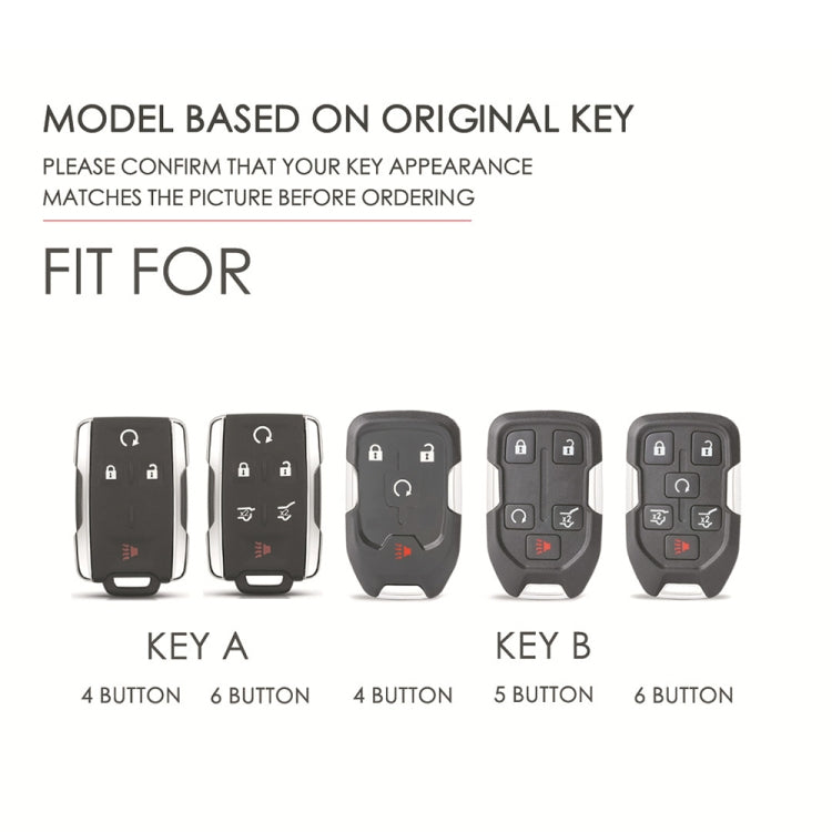 สำหรับ Chevrolet GMC/Colorad 4 ปุ่ม C159 กุญแจรถหนังเคส, 4-button