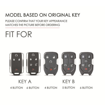 สำหรับ Chevrolet GMC/Colorad 6 ปุ่ม C160 กุญแจรถหนังเคส, 6-button