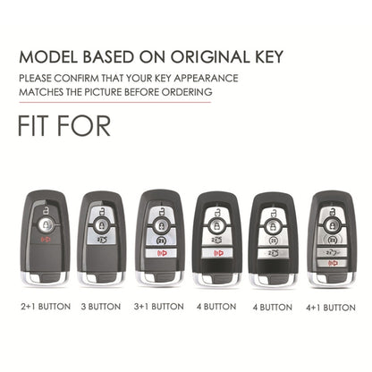 สำหรับ Ford F-150 4 ปุ่ม C072 กุญแจรถหนังเคส, C072
