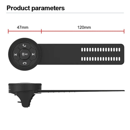Universal Strap Shape พวงมาลัยรีโมทคอนโทรลรถมัลติมีเดียไร้สายปุ่มรีโมทคอนโทรล, Strap Shape Black, Strap Shape Silver