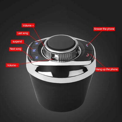 ที่วางแก้วในรถยนต์มัลติฟังก์ชั่นปุ่มลูกบิดไร้สายปุ่มพวงมาลัยรีโมทคอนโทรลไม่มีแสง, without Light