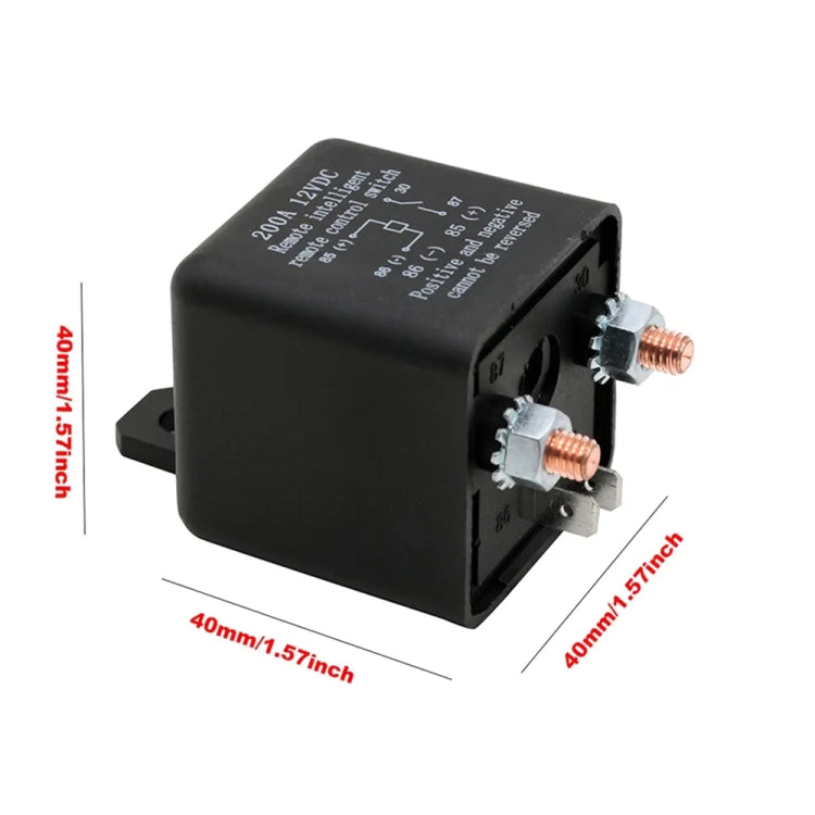 ZL180 12V 200A รถ รีเลย์ รีโมท ตัวแยกแบตเตอรี่ Rireless พร้อมคลิปแบตเตอรี่ x 2 และรีโมทคอนโทรล x 2, 12V 200A  with Battery Clip x 2 & Remote Control x 2