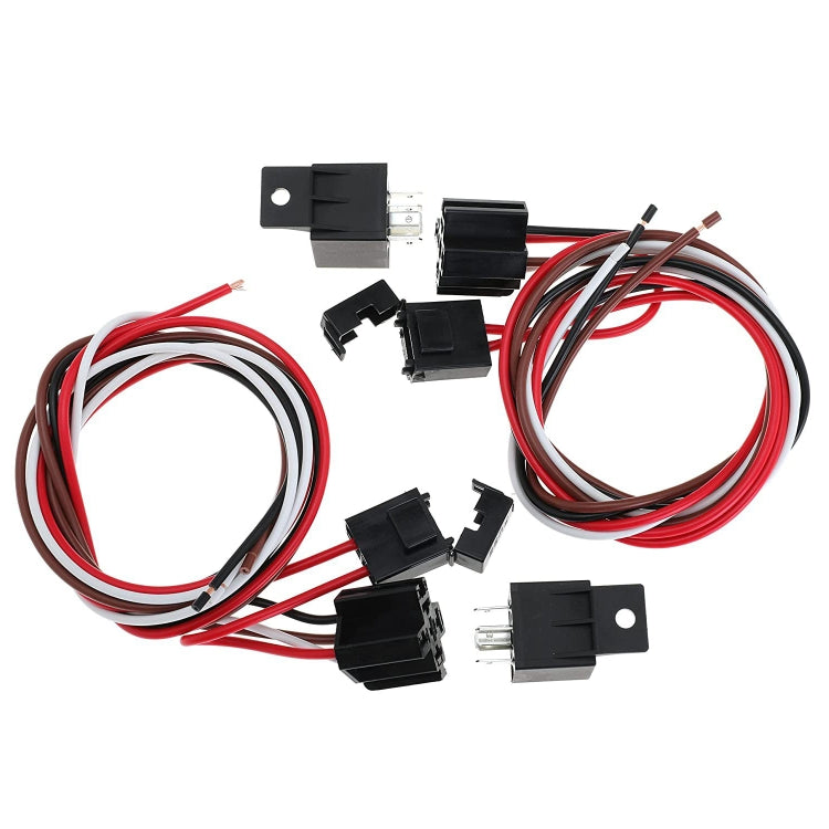 รถ 12V 40A 175-185 องศาเทอร์โมสตัทพัดลมระบายความร้อนแบบคู่สายไฟรีเลย์ชุดเซ็นเซอร์, Electric Cooling Fan Wiring Relay