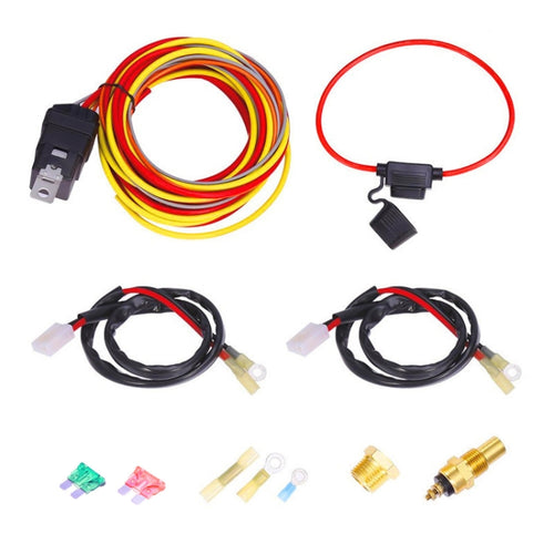 รถ 12V 40A 165-185 องศาพัดลมระบายความร้อนไฟฟ้าเทอร์โมสตัทเซ็นเซอร์อุณหภูมิชุดสวิตช์, 12V 40A 165-185 Degree