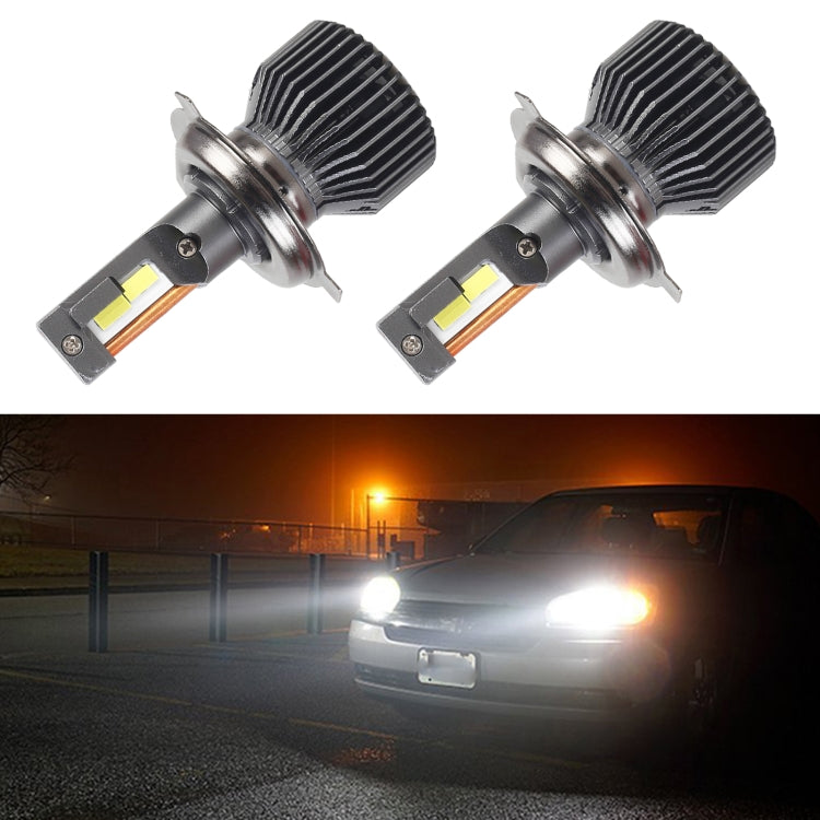 K11 1 คู่ H4 12V / 75W / 6000K / 9000LM ไฟหน้ารถ LED, H4