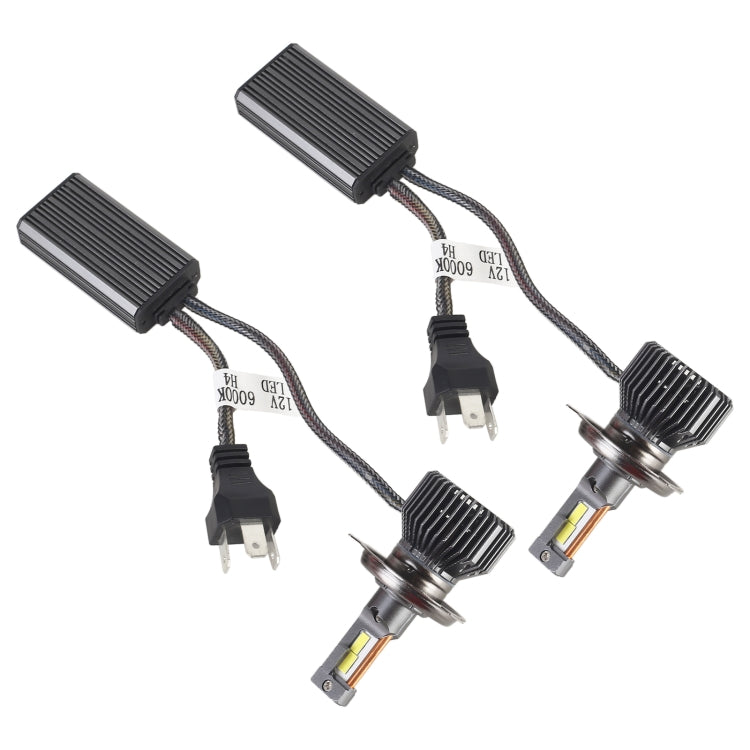 K11 1 คู่ H4 12V / 75W / 6000K / 9000LM ไฟหน้ารถ LED, H4
