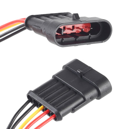 10pcs 4P Car Connector Plug-In Waterproof Plug ความยาว：10ซม, 5P