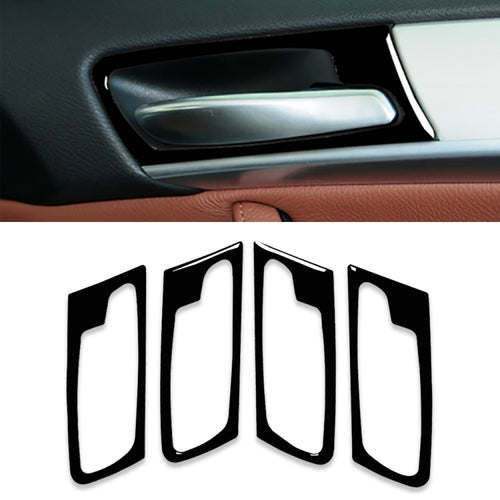 4 ชิ้นชุดสำหรับ BMW X5 E70 2008-2014 ประตูรถสติกเกอร์ตกแต่ง,ซ้ายและขวา Universal, Door Handle