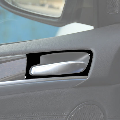 4 ชิ้นชุดสำหรับ BMW X5 E70 2008-2014 ประตูรถสติกเกอร์ตกแต่ง,ซ้ายและขวา Universal, Door Handle
