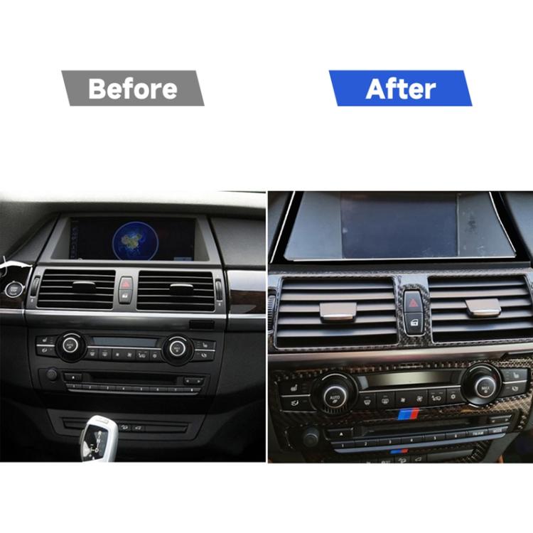 รถนำทางกรอบตกแต่งสติกเกอร์สำหรับ BMW X5 E70 2008-2013 / X6 E71 2009-2014, ซ้ายและขวา Universal, Navigation Frame