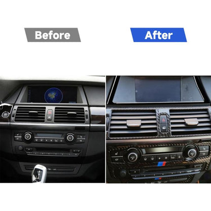 รถนำทางกรอบตกแต่งสติกเกอร์สำหรับ BMW X5 E70 2008-2013 / X6 E71 2009-2014, ซ้ายและขวา Universal, Navigation Frame