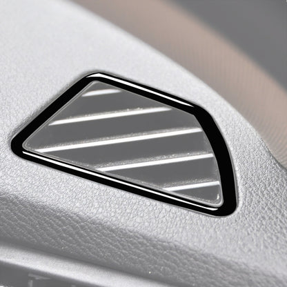 2 ชิ้น/เซ็ตรถไดรฟ์ขวาแดชบอร์ด Air Outlet กรอบสติกเกอร์ตกแต่งสำหรับ BMW X5 E70/X6 E71 2008-2013, ซ้ายและขวาไดรฟ์ Universal, Right Drive Dashboard Air Outlet
