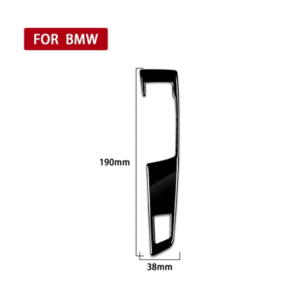 รถ ไดรฟ์ซ้ายแผงเกียร์คีย์เดียวสติกเกอร์ตกแต่งสำหรับ BMW Series 5 F10 2011-2017, For Series 5 F10 Single Key, Left Drive