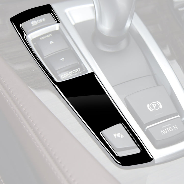 รถ ไดรฟ์ซ้ายแผงเกียร์คีย์เดียวสติกเกอร์ตกแต่งสำหรับ BMW Series 5 F10 2011-2017, For Series 5 F10 Single Key, Left Drive