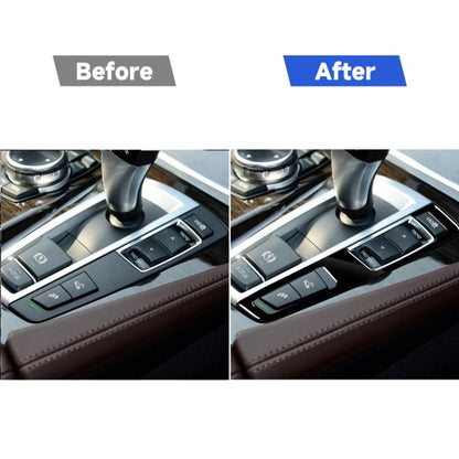 รถ เกียร์ขวาแผงสติ๊กเกอร์ตกแต่งกุญแจคู่สำหรับ BMW Series 5 F10 2011-2017, For Series 5 F10 Double Key, Right Drive