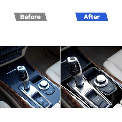 รถซ้ายไดรฟ์เกียร์แผงสติกเกอร์ตกแต่งสำหรับ BMW X5 E70 2008-2013/X6 E71 2009-2014, For X5 E70 / X6 E71 Low Ver, Left Drive