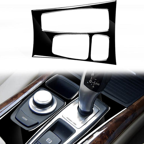 รถซ้ายไดรฟ์เกียร์แผงสติกเกอร์ตกแต่งสำหรับ BMW X5 E70 2008-2013/X6 E71 2009-2014, For X5 E70 / X6 E71 Low Ver, Left Drive