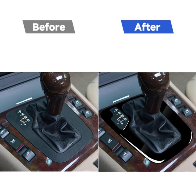 รถ ไดรฟ์ซ้ายเกียร์แผงกรอบสติกเกอร์ตกแต่งสำหรับ BMW Series 3 E46 1998-2005, For Series 3 E46 1998-2005, Left Drive
