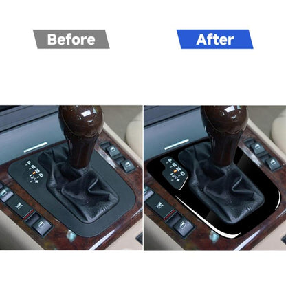รถ ไดรฟ์ซ้ายเกียร์แผงกรอบสติกเกอร์ตกแต่งสำหรับ BMW Series 3 E46 1998-2005, For Series 3 E46 1998-2005, Left Drive