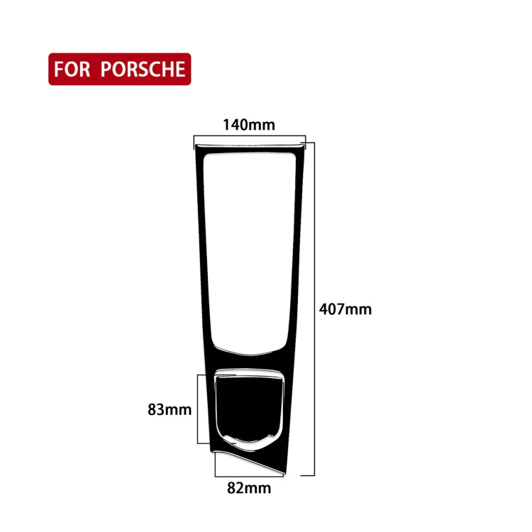 รถขวาไดรฟ์ Central มัลติมีเดียแผงสติกเกอร์ตกแต่งสำหรับ Porsche Panamera 2010-2016, For Panamera 2010-2016, Multimedia Panel, Right Drive