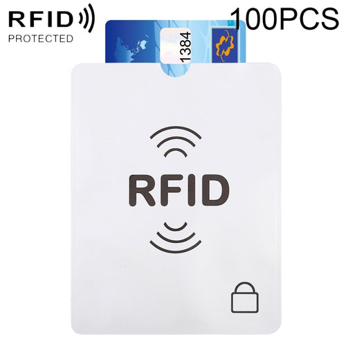20 ชิ้นอลูมิเนียมฟอยล์ป้องกันการโจรกรรม RFID ปิดกั้นแขนหนังสือเดินทางหนังสือเดินทางป้องกัน, ขนาด: 13.5 * 10.5 ซม., RFID 100pcs