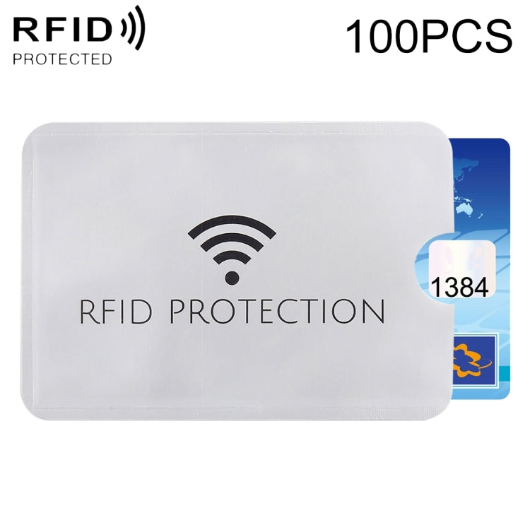 20 ชิ้นอลูมิเนียมฟอยล์ป้องกันการโจรกรรม RFID Blocking Sleeve Card Protector, ขนาด: 9.1*6.3 ซม, RFID Protection 100pcs