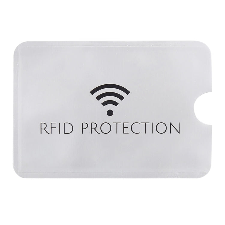 20 ชิ้นอลูมิเนียมฟอยล์ป้องกันการโจรกรรม RFID Blocking Sleeve Card Protector, ขนาด: 9.1*6.3 ซม, RFID Protection 100pcs