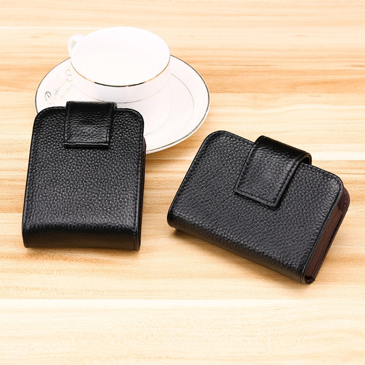KB188 หนังวัวแนวนอนรูปทรงออร์แกนหลายช่องใส่การ์ดกระเป๋าสตางค์ RFID ป้องกันแม่เหล็กสำหรับสุภาพสตรีพร้อมหน้าต่างโปร่งใส, KB188 Black, KB188 Coffee, KB188 Purple, KB188 Rose Red, KB188 Sapphire Blue